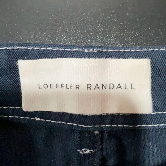 Loeffler Randall Navy Blue Cargo Carpenter Pants Size 8 - Picture 2 of 10